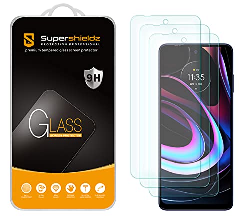 (3 Pack) Supershieldz Designed for Motorola Edge (2021) / Motorola Edge 5G UW Tempered Glass Screen Protector, Anti Scratch, Bubble Free