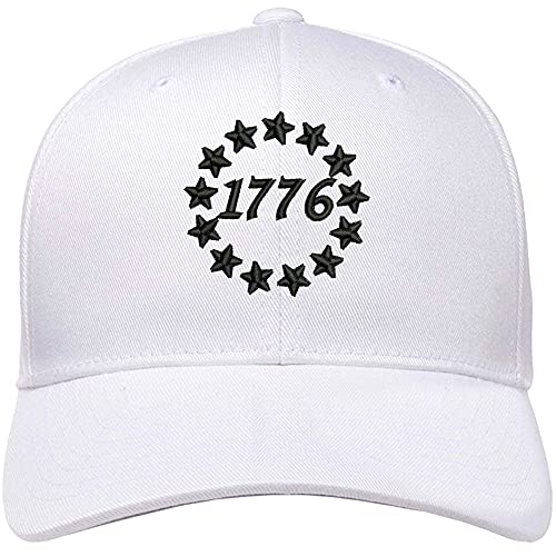 1776 hat Embroidered Baseball Cap 13 Stars Betsy Ross Flag dad hat Unisex Fit with Metal Buckle Back