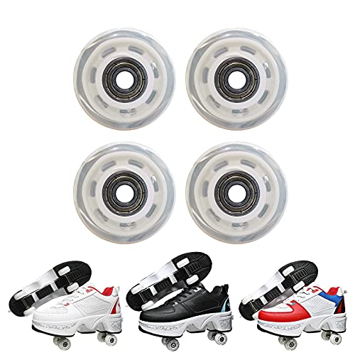YUNWANG Deformation Roller Skates Accessories Adjustable Automatic Walking Shoes Four Rounds of Running Shoes Wheels Replacement