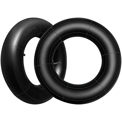 4.80/4.00-8″ Tire Inner Tube Heavy Duty Premium by Improvedhand Replacement for Carts, Hand Truck, Wheelbarrows, Lawnmower, Trailers, Pack of 2
