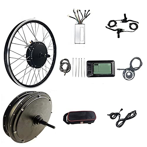HSOSK 48V 1500W 20″ 26″ 27.5″ 29″ 700C Rear Wheel Electric Bicycle Motor Conversion Kit E-Bike Cycling Hub, with KT-LCD3 Display (Color : Cassette flywheel, Size : 27.5″)