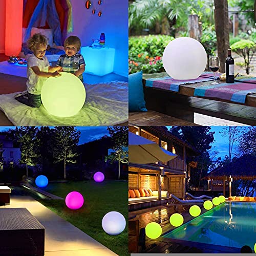 dpcm Outdoor Solar Powered Glowing Ball Light,IP67 Waterproof LED Colour Changing with Remote Control,Solar Globe Light with Stake for Garden, Patio, Home Decor (20cm) | The Storepaperoomates Retail Market - Fast Affordable Shopping