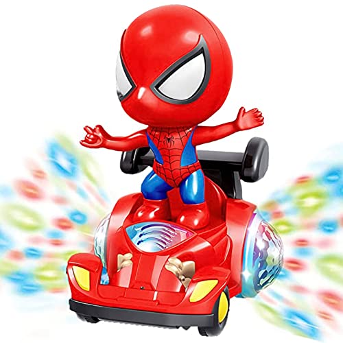 Dancing Robot Toys, Spin Robot Interactive Toy Car with Colorful Flashing Lights & Music, Great Christmas Birthday Gifts for 1 2 3 4 Year Old Boys Girls