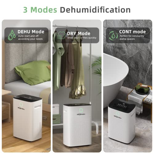 HOGARLABS 50 Pint Dehumidifiers Up to 4000 Sq Ft for Continuous Dehumidify, Home Dehumidifier with Digital Control Panel and Drain Hose for Basements, Bedroom, Bathroom. | The Storepaperoomates Retail Market - Fast Affordable Shopping