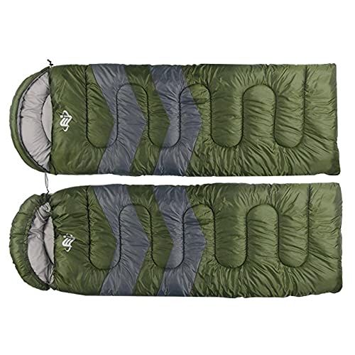 New Spring and Autumn Outdoor Envelope Sleeping Bag with Cap, Camping Supplies, Hollow Cotton Sleeping Bag, Lunch Break, 1kg