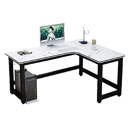 DAPAO Computer Desk L-Shaped Corner Desk Computer Workstation Large PC Laptop Table Study Table Gaming Desk for Home and Office, 120 + 80/100CM