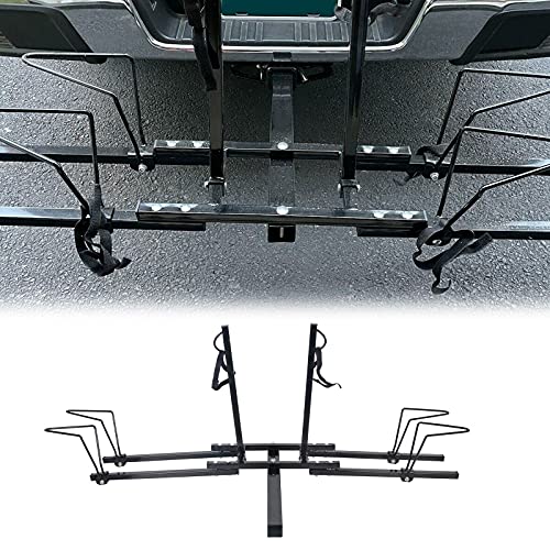2 Bike Bicycle Carrier Hitch Receiver 2” Heavy Duty Mount Rack Truck SUV