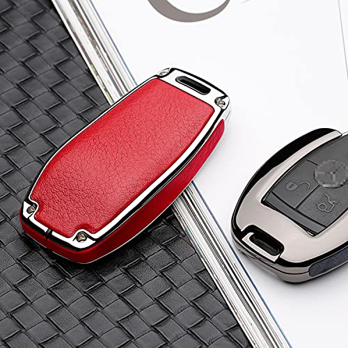 ZHAOZOUL Car Key Cover Case For Mercedes Benz W203 W204 W211 CLK C180 E200 AMG C E S Class Smart Key Protector key Bag Car Key Holder (E-Silver Black), One Size, ZHAOZOUL | The Storepaperoomates Retail Market - Fast Affordable Shopping