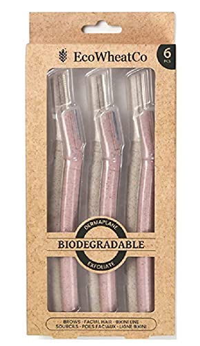 Eyebrow and Facial Razor by EcoWheatCo- Multipurpose- Exfoliating- Dermaplaning Razor- Small and Large Razor Set- 6 count | The Storepaperoomates Retail Market - Fast Affordable Shopping