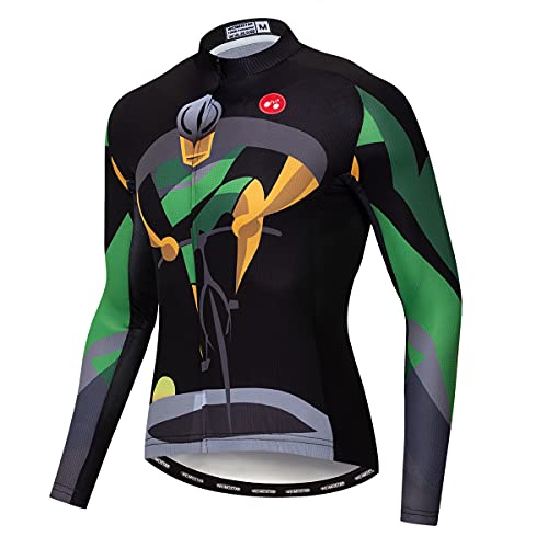 Men Cycling Jersey Long Sleeve Summer Road Bike Jackets Mountain Bike Clothing Breathable Bike Clothes Windproof