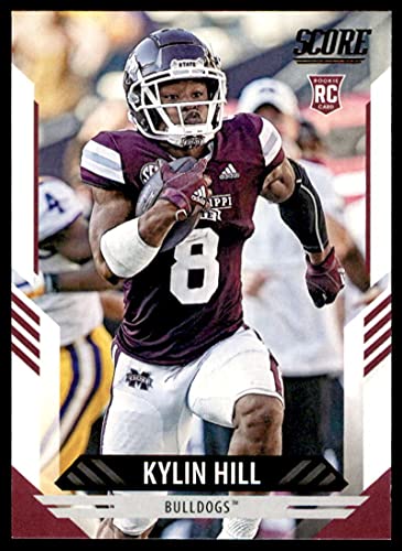 2021 Score #318 Kylin Hill RC Rookie Card Mississippi State Bulldogs Official NFL Football Trading Card in Raw (NM or Better) Condition