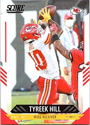 2021 Score #2 Tyreek Hill Kansas City Chiefs Official NFL Football Trading Card in Raw (NM or Better) Condition