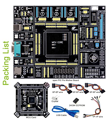 openPIC pro PIC Development Board with dsPIC33EP256GM310 MCU Card