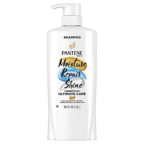 PANTENE Pro-V Ultimate Care Moisture + Repair + Shine Shampoo for Damaged Hair and Split Ends (38.2 fl. oz.)