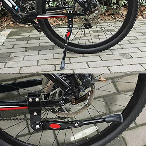 JNXFUZMG Bicycle Stand Adjustable MTB Road Bicycle Kickstand Parking Rack Mountain Bike Support Side Kick Stand Foot Brace for 22-27 Inch Wheel Diamete (Color : Black) | The Storepaperoomates Retail Market - Fast Affordable Shopping