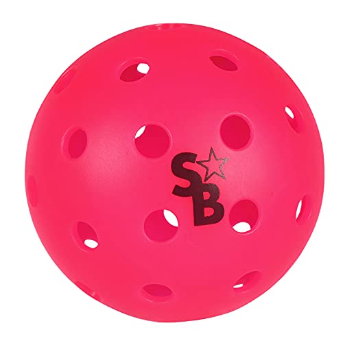 Pickle Balls 12 Pack | Pickleball Balls Outdoor | Pickle Balls | Supra-40 Outdoor Pickleball | Pending Approved for Tournament Play | Neon Pink | Hard Bounce