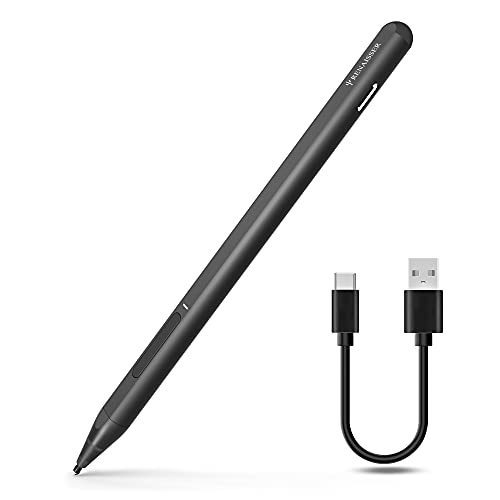 RENAISSER Raphael 520C Stylus Pen for Surface, USB-C Charging, Designed in Houston, Made in Taiwan, 4096 Pressure Sensitivity, Match Surface Pro 9 & Pro 8/Laptop 5, Magnetic Attachment