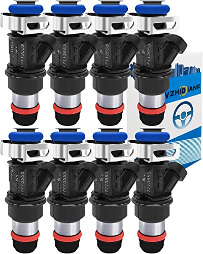 17113698 Fuel Injectors FJ315 Fits For:-Chevy Silverado 1500 2500 3500 Tahoe For:-GMC Sierra Yukon For:-Cadillac Escalade For:-Buick Rainer 4.8 L 5.3 L 6.0 L 2001-2006, 17113553 25317628 (8pcs)