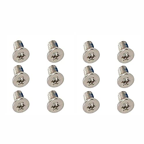 BestParts 12pcs M2x3mm Silver Torx T5 Bottom Cover Screws Replacement for Dell XPS 15 7590 9550 9560, 13 9343 9350 9360, Precision M5510