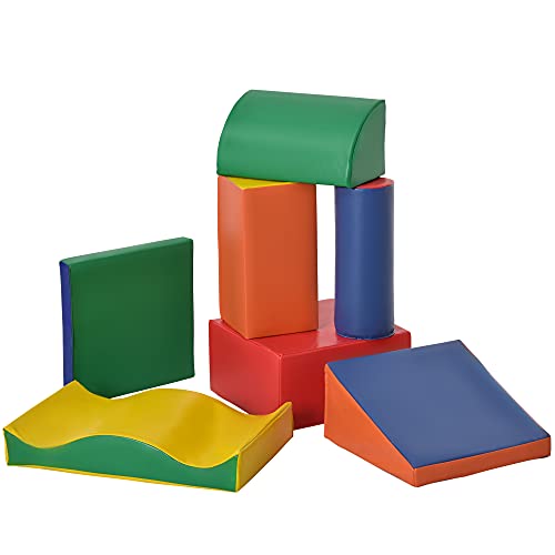 Soozier 7 Piece Soft Play Blocks Kids Climb and Crawl Gym Toy Foam Building and Stacking Blocks Non-Toxic Learning Play Set Educational Software Activity Toy Brick Baby Soft Climbing Block | The Storepaperoomates Retail Market - Fast Affordable Shopping