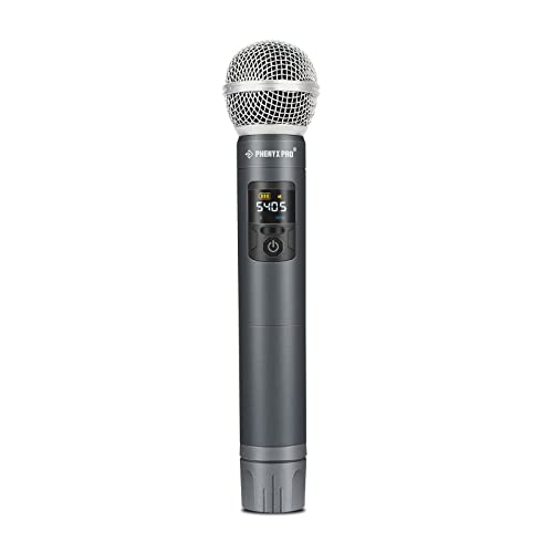 Phenyx Pro PTU-52 Wireless UHF Handheld Microphone Transmitter with Selectable 30 Frequencies
