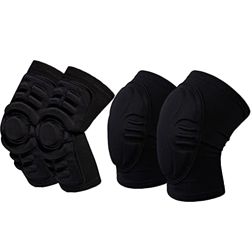 Unisex Protective Basketball Volleyball Knee and Elbow Pads Light Weight Unfettered for Dancing Cycling Skiing Skating Golf Fitness