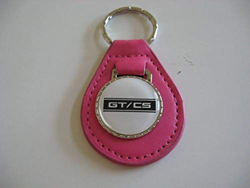 SHELBY CALIFORNIA SPECIAL GT/CS BW LOGO LEATHER KEYCHAIN – PINK