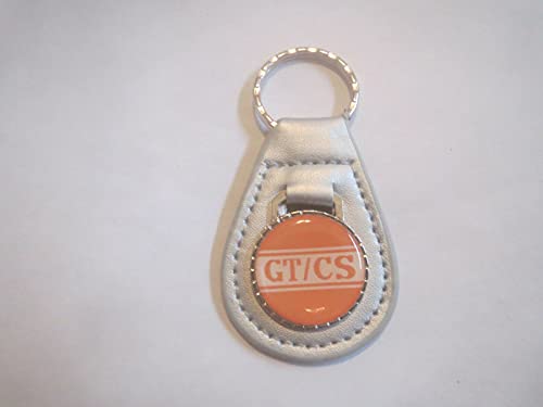 1968 SHELBY GT/CS CALIFORNIA SPECIAL LEATHER KEYCHAIN – SILVER