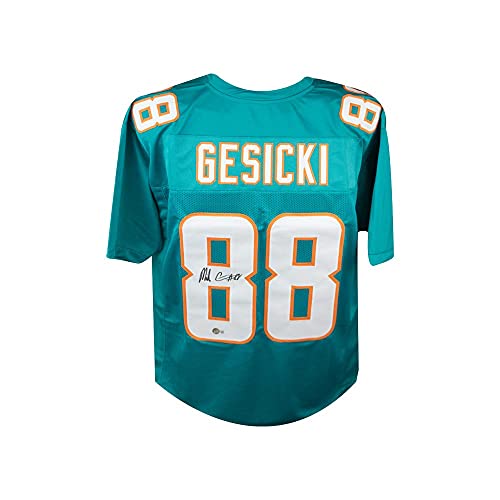 Mike Gesicki Autographed Miami Dolphins Custom Football Jersey – BAS COA