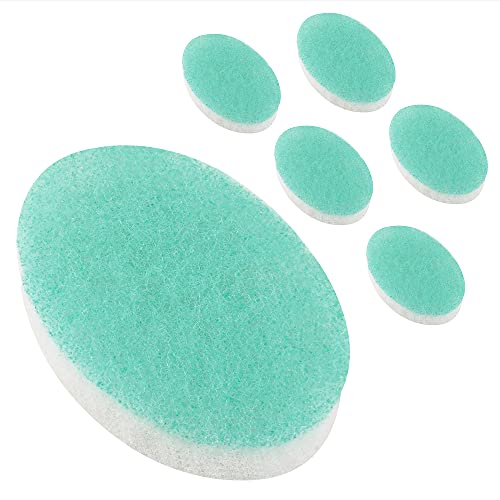 6 Pack Double Sided Body Sponge for Daily Deep Cleansing and Regular Exfoliating – Double Sided Buff Puff Style Exfoliating Pads Puf for Removing Dead Skin & Dirt – All Skin Types