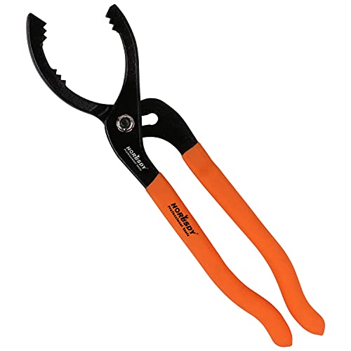 HORUSDY 12″ Adjustable Oil Filter Pliers, Adjustable Oil Filter Wrench Removal Tool