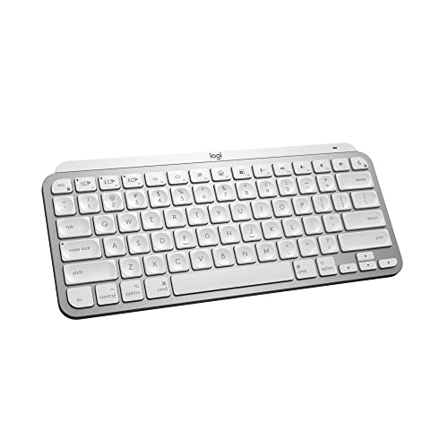 Logitech MX Keys Mini for Mac Minimalist Wireless Illuminated Keyboard, Compact, Bluetooth, Backlit Keys, USB-C, Metal Build, Compatible with MacBook Pro,Macbook Air,iMac,iPad