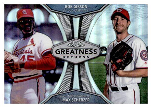 2019 Topps Chrome Greatness Returns Refractors #GRE-4 Max Scherzer Washington Nationals Baseball Card NM-MT