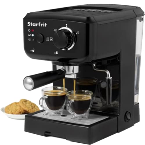 Starfrit 024005-001-0000 Cappuccino Espresso Machine, Standard, Black