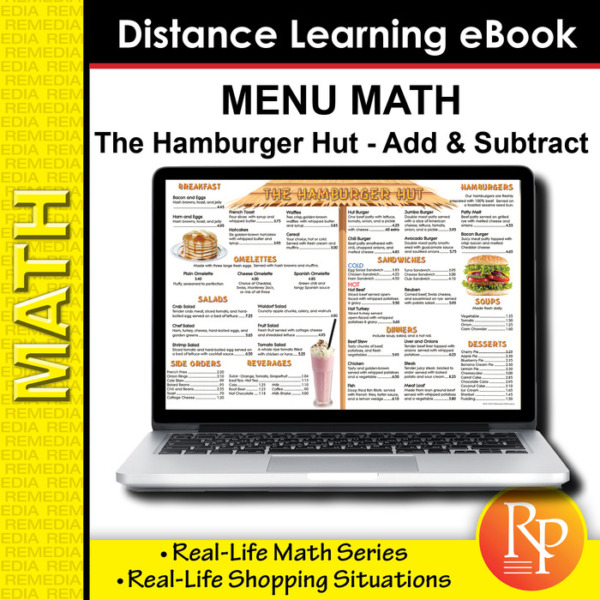 Menu Math: The Hamburger Hut Addition & Subtraction (eBook)