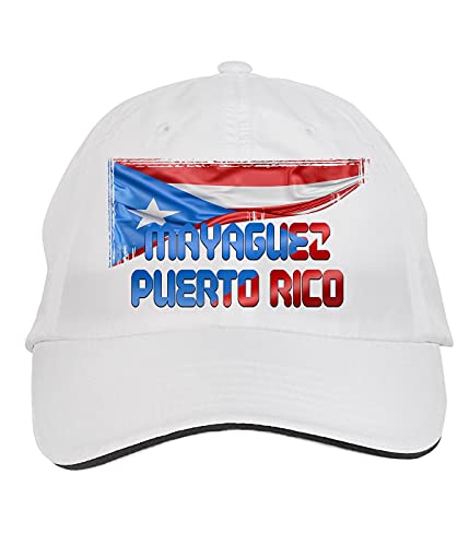 Makoroni – Mayaguez Puerto RICO Puerto Rican Puerto Rico Hat Adjustable Cap, DesW54 White