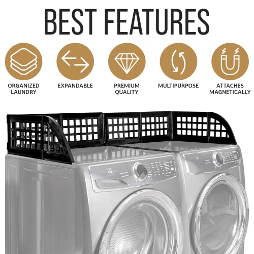 ELTOW Laundry Guard with Silicone Gap Space Cover Keeps Laundry from Falling Behind Your Washer and Dryer – Indispensable Laundry Room Gadgets – One Size Fits Most Front Loading Washers – Black | The Storepaperoomates Retail Market - Fast Affordable Shopping