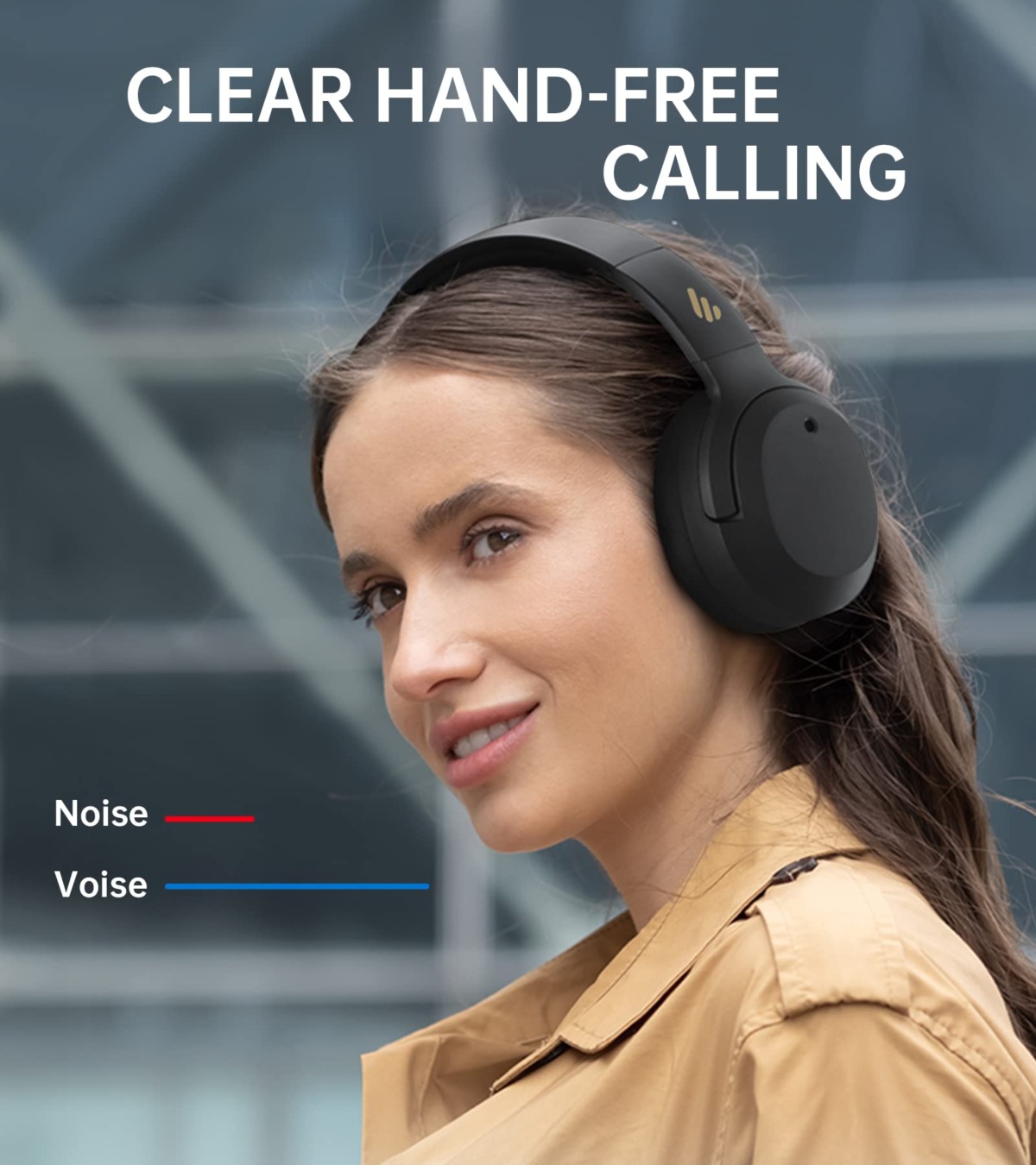 Edifier W820NB Hybrid Active Noise Cancelling Headphones – Hi-Res Audio – 49H Playtime – Wireless Over Ear Bluetooth Headphones for Phone-Call – Black | The Storepaperoomates Retail Market - Fast Affordable Shopping