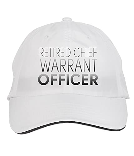 Makoroni – Retired Chief Warrant Officer Hat Adjustable Cap, DesN16 White