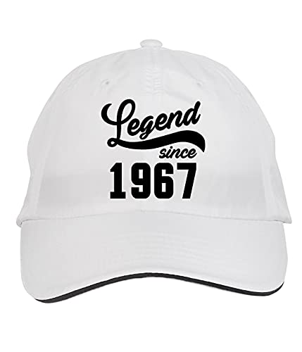 Makoroni – Legend Since 1967 Hat Adjustable Cap, DesO39 White