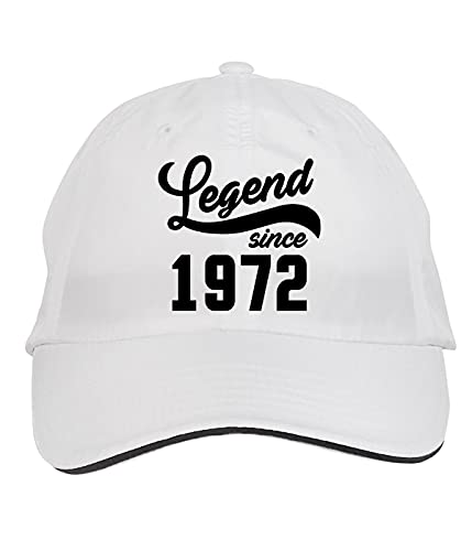 Makoroni – Legend Since 1972 Hat Adjustable Cap, DesO44 White