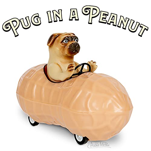 Mcphee Archie Pug in a Peanut Pull Back Toy Car | The Storepaperoomates Retail Market - Fast Affordable Shopping