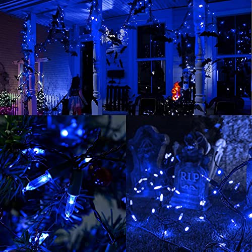 KOUQIYA Blue Christmas Lights Battery Operated, 2 Set of 17ft 50 LED Mini String Lights with Timer 8 Modes Waterproof Tree Lights for Outdoor Indoor Xmas Garden Party Decor | The Storepaperoomates Retail Market - Fast Affordable Shopping