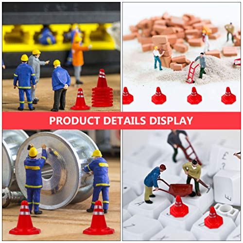 Toyvian 30pcs Plastic Traffic Cones Construction Road Cones Obvious Traffic Signs Simulation Roadblock Toy for Kids | The Storepaperoomates Retail Market - Fast Affordable Shopping