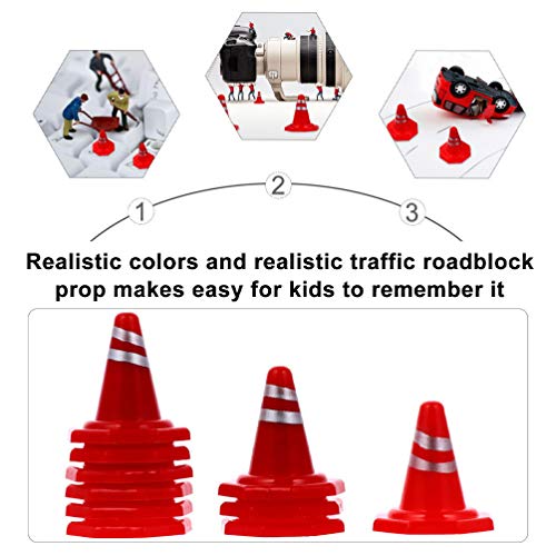 Toyvian 30pcs Plastic Traffic Cones Construction Road Cones Obvious Traffic Signs Simulation Roadblock Toy for Kids | The Storepaperoomates Retail Market - Fast Affordable Shopping