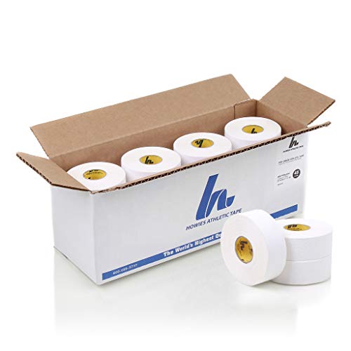White Athletic Tape Bulk Pack – 1″ x 15yd Pro Grade Strength Sports Tape, Best for Athlete and Medical Trainers, Fingers, Ankles, Wrist, Boxing, Football, Gymnastics (8 Pack)