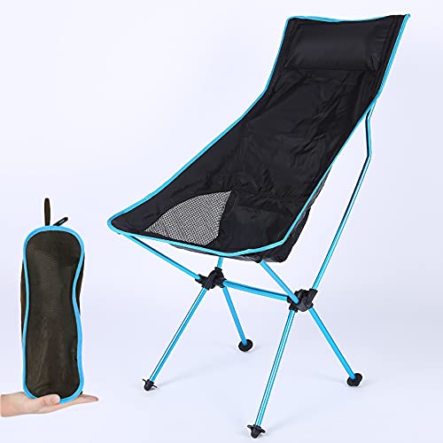 21Grams Portable Camping Chair, Compact Ultra Light Folding Backpacking Chairs Camping, Fordable Chairs for Heavy People Outside Camping Hiking Fishing Picnic Beach