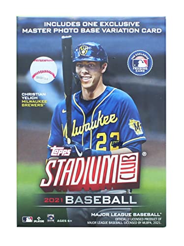 2021 Topps Stadium Club Baseball Blaster Box 41 Cards