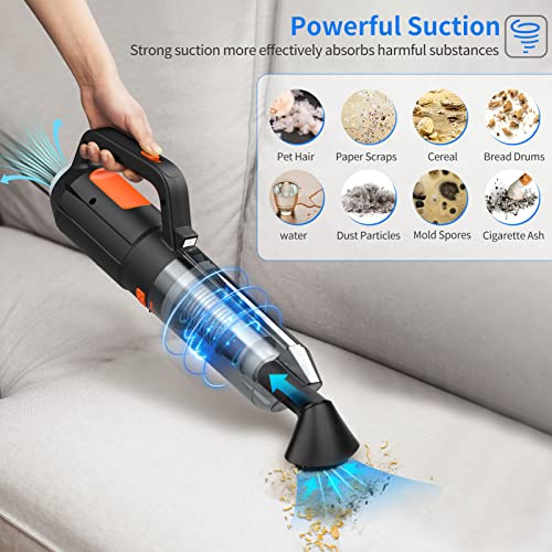 ALPIAZ Cordless Electric Compressed Air Duster for Keyboard, 6000 PA Powerful Blower & Vacuum 2-in-1, Portable Mini Handheld Car Vehicle Vacuum Cleaner, Replacement for One-time Canned Air Spray | The Storepaperoomates Retail Market - Fast Affordable Shopping