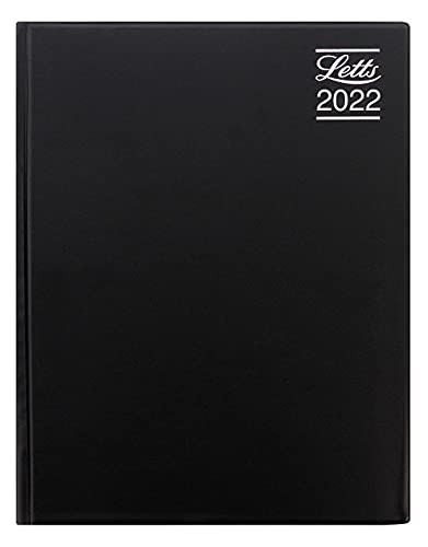 Letts Rhino 2022 diary – A4 week to view with appointments – black